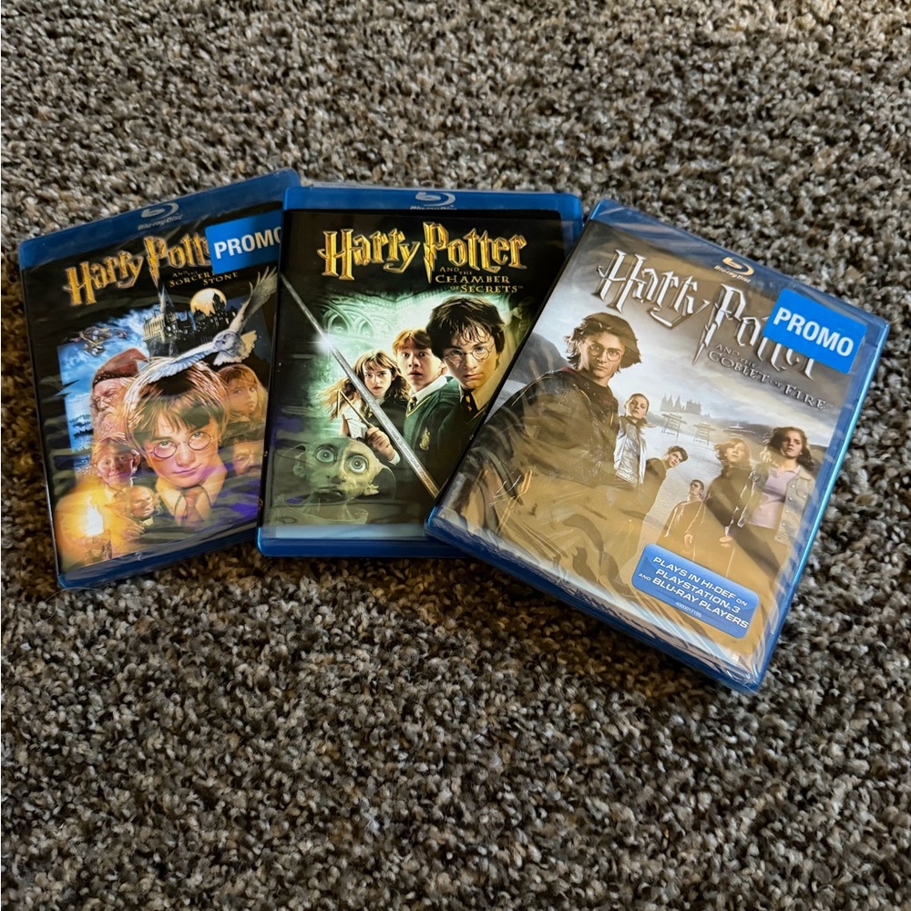 Harry Potter Blu-ray Movie Set with Blue Cases